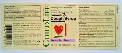 Label (Formula 3 Cough Syrup Full  Image)